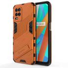 For OPPO Realme V13 5G Punk Armor 2 in 1 PC + TPU Shockproof Case with Invisible Holder(Orange) - 1