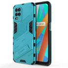 For OPPO Realme V13 5G Punk Armor 2 in 1 PC + TPU Shockproof Case with Invisible Holder(Blue) - 1