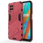 For OPPO Realme V13 5G Punk Armor 2 in 1 PC + TPU Shockproof Case with Invisible Holder(Light Blue) - 1