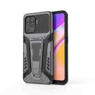 For OPPO F19 Pro War Chariot Series Armor All-inclusive Shockproof PC + TPU Protective Case with Invisible Holder(Grey) - 1