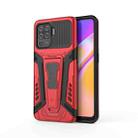 For OPPO F19 Pro War Chariot Series Armor All-inclusive Shockproof PC + TPU Protective Case with Invisible Holder(Red) - 1