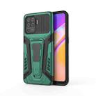 For OPPO F19 Pro War Chariot Series Armor All-inclusive Shockproof PC + TPU Protective Case with Invisible Holder(Green) - 1