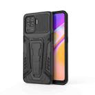 For OPPO F19 Pro War Chariot Series Armor All-inclusive Shockproof PC + TPU Protective Case with Invisible Holder(Black) - 1