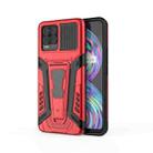 For OPPO Realme 8 War Chariot Series Armor All-inclusive Shockproof PC + TPU Protective Case with Invisible Holder(Red) - 1