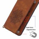 For Xiaomi Mi 11 Lite Mandala Embossed PU + TPU Case with Holder & Card Slots & Photo Frame & Strap(Brown) - 6