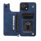 For Xiaomi Mi 11 Lite Mandala Embossed PU + TPU Case with Holder & Card Slots & Photo Frame & Strap(Blue) - 4