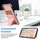 For iPhone X / XS Ultra-thin Shockproof Protective Case with Holder & Metal Magnetic Function(Rose Gold) - 3