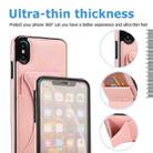 For iPhone X / XS Ultra-thin Shockproof Protective Case with Holder & Metal Magnetic Function(Rose Gold) - 5