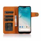 For Asus Zenfone 8 KHAZNEH Dual-Splicing Cowhide Texture Horizontal Flip Leather Case with Holder & Card Slots & Wallet & Photo Frame & Lanyard(Brown) - 4