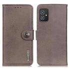 For Asus Zenfone 8 KHAZNEH Cowhide Texture Horizontal Flip Leather Case with Holder & Card Slots & Wallet(Khaki) - 2