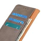 For Asus Zenfone 8 KHAZNEH Cowhide Texture Horizontal Flip Leather Case with Holder & Card Slots & Wallet(Khaki) - 5