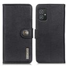 For Asus Zenfone 8 KHAZNEH Cowhide Texture Horizontal Flip Leather Case with Holder & Card Slots & Wallet(Black) - 2