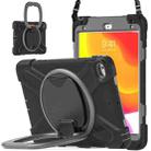 Silicone + PC Protective Case with Holder & Shoulder Strap For iPad mini 5 / 4(Black+Grey) - 1