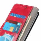 For Asus Zenfone 8 Retro Crazy Horse Texture Horizontal Flip Leather Case with Holder & Card Slots & Photo Frame & Wallet(Red) - 4