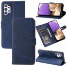For Samsung Galaxy A32 4G Embossed Happy Cat Pattern Horizontal Flip Leather Case with Holder & Card Slots & Wallet(Blue) - 1