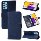 For Samsung Galaxy A72 5G / 4G Embossed Happy Cat Pattern Horizontal Flip Leather Case with Holder & Card Slots & Wallet(Blue) - 1