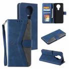 For Nokia 3 Stitching Calf Texture Horizontal Flip Leather Case with Holder & Card Slots & Wallet(Blue) - 1