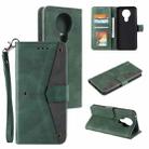 For Nokia 3 Stitching Calf Texture Horizontal Flip Leather Case with Holder & Card Slots & Wallet(Green) - 1