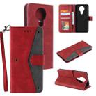 For Nokia 3 Stitching Calf Texture Horizontal Flip Leather Case with Holder & Card Slots & Wallet(Red) - 1