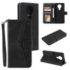 For Nokia 3 Stitching Calf Texture Horizontal Flip Leather Case with Holder & Card Slots & Wallet(Black) - 1