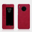 For Huawei Mate 30 NILLKIN QIN Series Crazy Horse Texture Horizontal Flip Leather Case, with Card Slot(Red) - 1