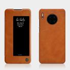 For Huawei Mate 30 NILLKIN QIN Series Crazy Horse Texture Horizontal Flip Leather Case, with Card Slot(Brown) - 1