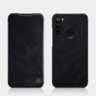 For Xiaomi Redmi Note 8 NILLKIN QIN Series Crazy Horse Texture Horizontal Flip Leather Case, with Card Slot(Black) - 1