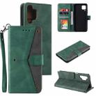 For Samsung Galaxy A32 4G Stitching Calf Texture Horizontal Flip Leather Case with Holder & Card Slots & Wallet(Green) - 1