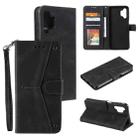 For Samsung Galaxy A32 5G Stitching Calf Texture Horizontal Flip Leather Case with Holder & Card Slots & Wallet(Black) - 1