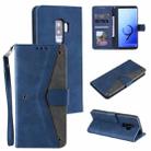 For Xiaomi Redmi Note 8 Pro Stitching Calf Texture Horizontal Flip Leather Case with Holder & Card Slots & Wallet(Blue) - 1