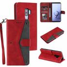 For Xiaomi Redmi Note 8 Pro Stitching Calf Texture Horizontal Flip Leather Case with Holder & Card Slots & Wallet(Red) - 1