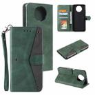 For Xiaomi Redmi Note 9T Stitching Calf Texture Horizontal Flip Leather Case with Holder & Card Slots & Wallet(Green) - 1