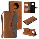 For Xiaomi Mi 10T Lite 5G Stitching Calf Texture Horizontal Flip Leather Case with Holder & Card Slots & Wallet(Brown) - 1