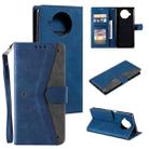 For Xiaomi Mi 10T Lite 5G Stitching Calf Texture Horizontal Flip Leather Case with Holder & Card Slots & Wallet(Blue) - 1