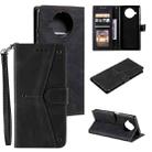 For Xiaomi Mi 10T Lite 5G Stitching Calf Texture Horizontal Flip Leather Case with Holder & Card Slots & Wallet(Black) - 1