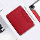 For iPad Pro 11 2022 / 2021 / 2020 Mutural Yagao Series PC Horizontal Flip Leather Tablet Case with Holder & Pen Slot(Red) - 1