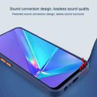 For iPhone 11 Pro Max Contrast-Color Straight Edge Matte TPU Shockproof Case with Sound Converting Hole (Grey) - 6