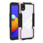 For Samsung Galaxy A01 Core TPU + PC + Acrylic 3 in 1 Shockproof Protective Case(Pink) - 1