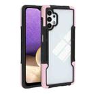 For Samsung Galaxy A32 TPU + PC + Acrylic 3 in 1 Shockproof Protective Case(Pink) - 1