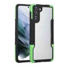 For Samsung Galaxy S21 5G TPU + PC + Acrylic 3 in 1 Shockproof Protective Case(Green) - 1