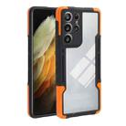 For Samsung Galaxy S21 Ultra 5G TPU + PC + Acrylic 3 in 1 Shockproof Protective Case(Orange) - 1