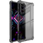 For Xiaomi Redmi K40 IMAK All-inclusive Shockproof Airbag TPU Case with Screen Protector(Transparent Black) - 1
