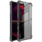 For Sony Xperia 5 III IMAK All-inclusive Shockproof Airbag TPU Case with Screen Protector(Transparent Black) - 1