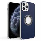 For iPhone 11 Pro PU+PC+TPU Mobile Phone Protective Case (Dark Blue) - 1