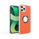 For iPhone 12 Pro PU+PC+TPU Mobile Phone Protective Case(Orange) - 1