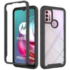 For Motorola Moto G30 Starry Sky Solid Color Series Shockproof PC + TPU Protective Case(Black) - 1