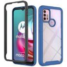 For Motorola Moto G30 Starry Sky Solid Color Series Shockproof PC + TPU Protective Case(Royal Blue) - 1