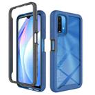 For Xiaomi Poco M3 / Redmi 9T Starry Sky Solid Color Series Shockproof PC + TPU Protective Case(Royal Blue) - 1
