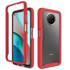 For Xiaomi Redmi Note 9T Starry Sky Solid Color Series Shockproof PC + TPU Protective Case(Red) - 1