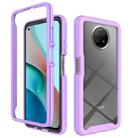 For Xiaomi Redmi Note 9T Starry Sky Solid Color Series Shockproof PC + TPU Protective Case(Purple) - 1